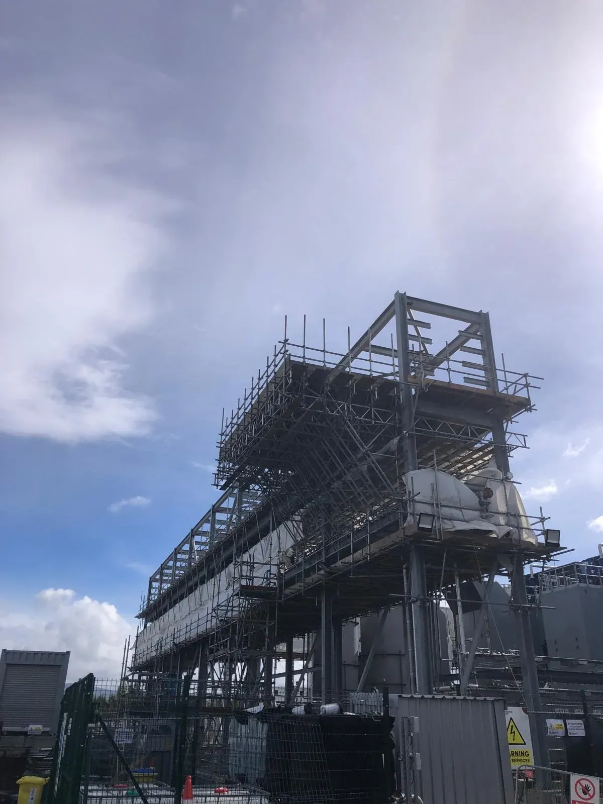 Tube and coupler scaffold access on a BCB industrial project