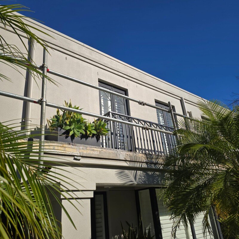 Edge protection installed for balcony waterproofing and remedial works in Randwick, NSW