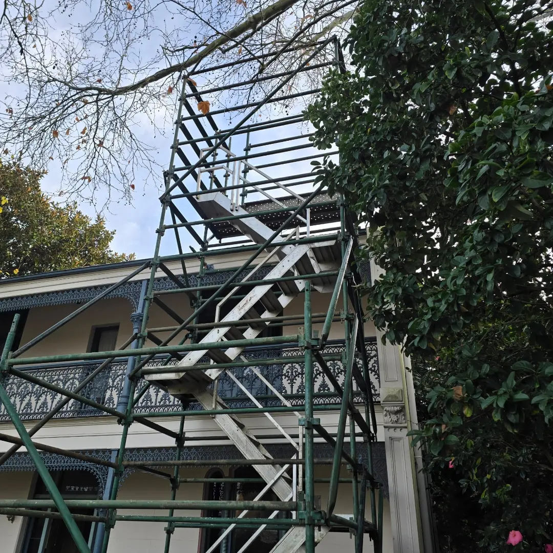 Alloy stair access system installed at a heritage property in Glebe, NSW