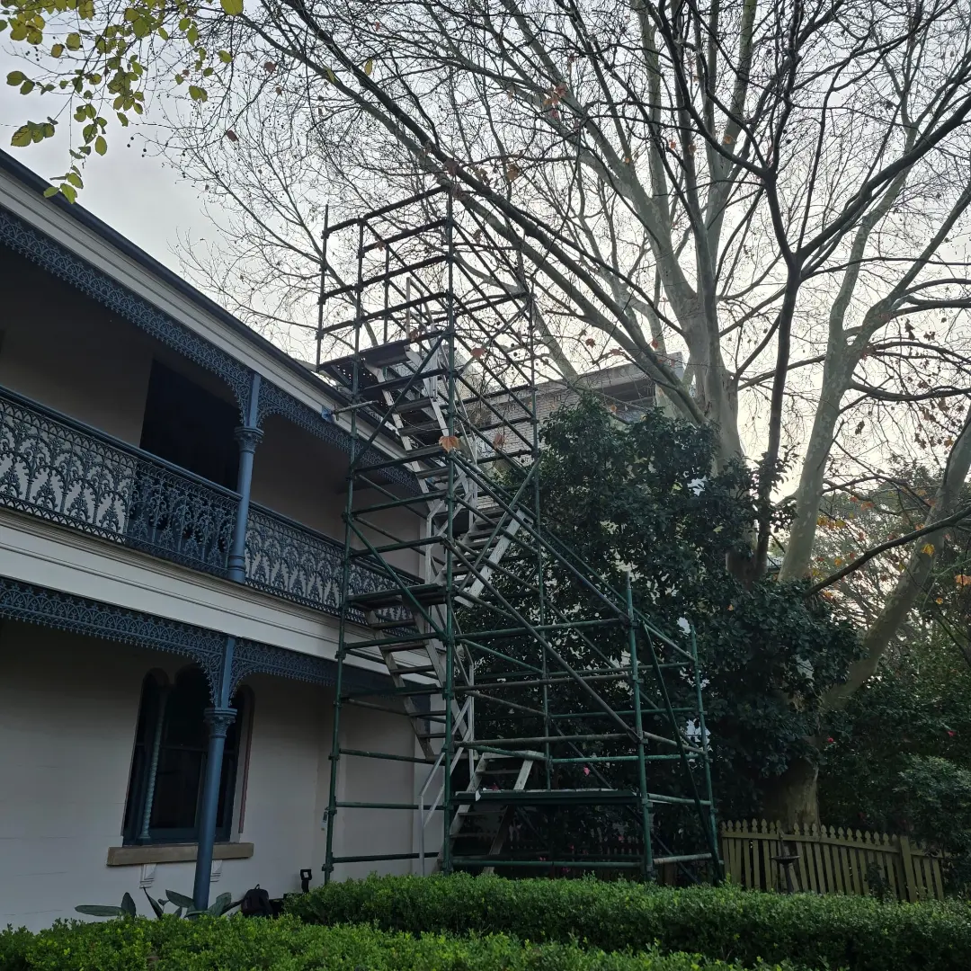 Alloy stair access system installed at a heritage property in Glebe, NSW