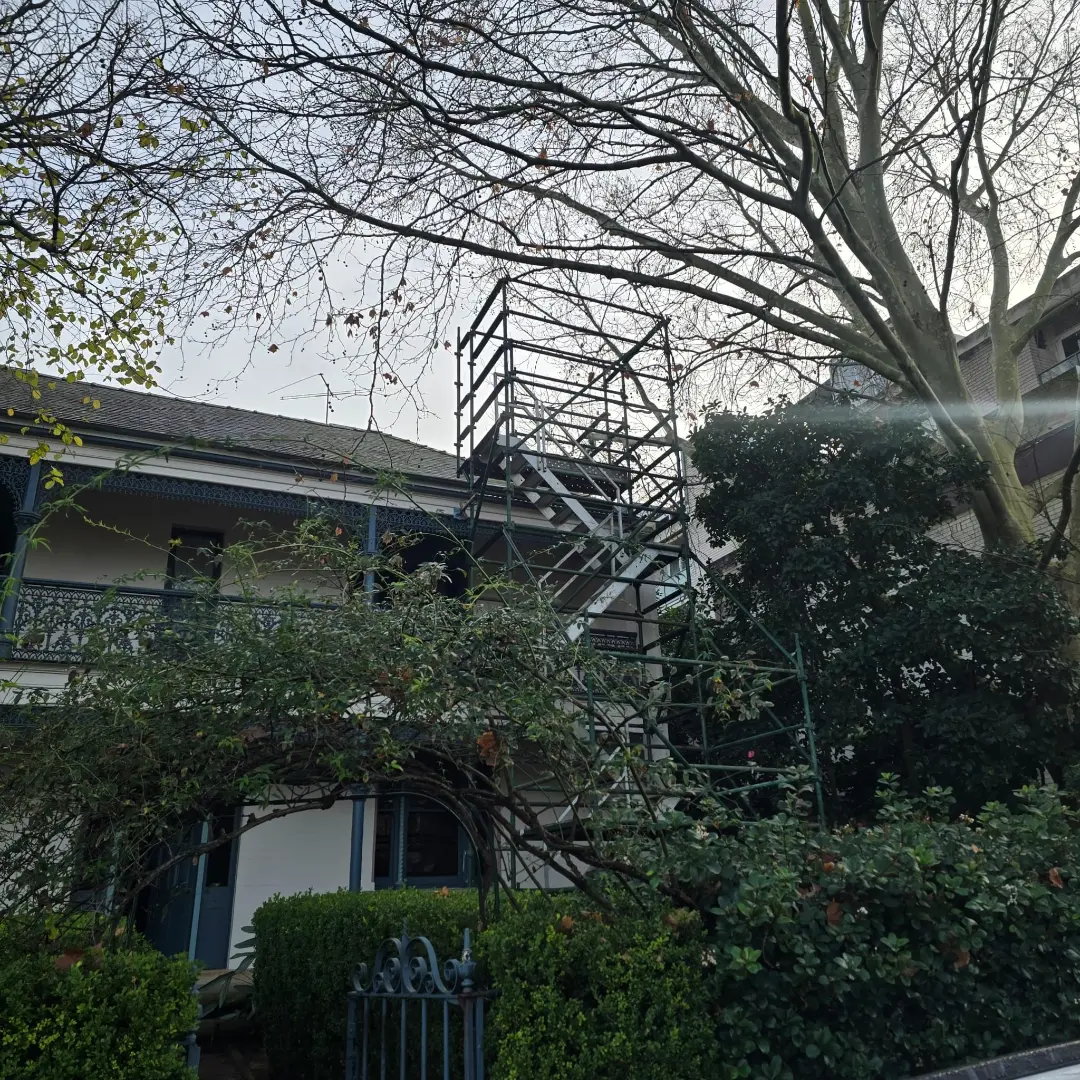 Alloy stair access system installed at a heritage property in Glebe, NSW