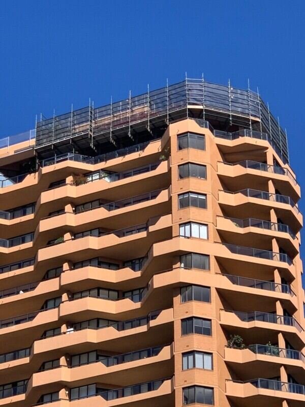 Advanced suspended scaffold solution for high-risk access work