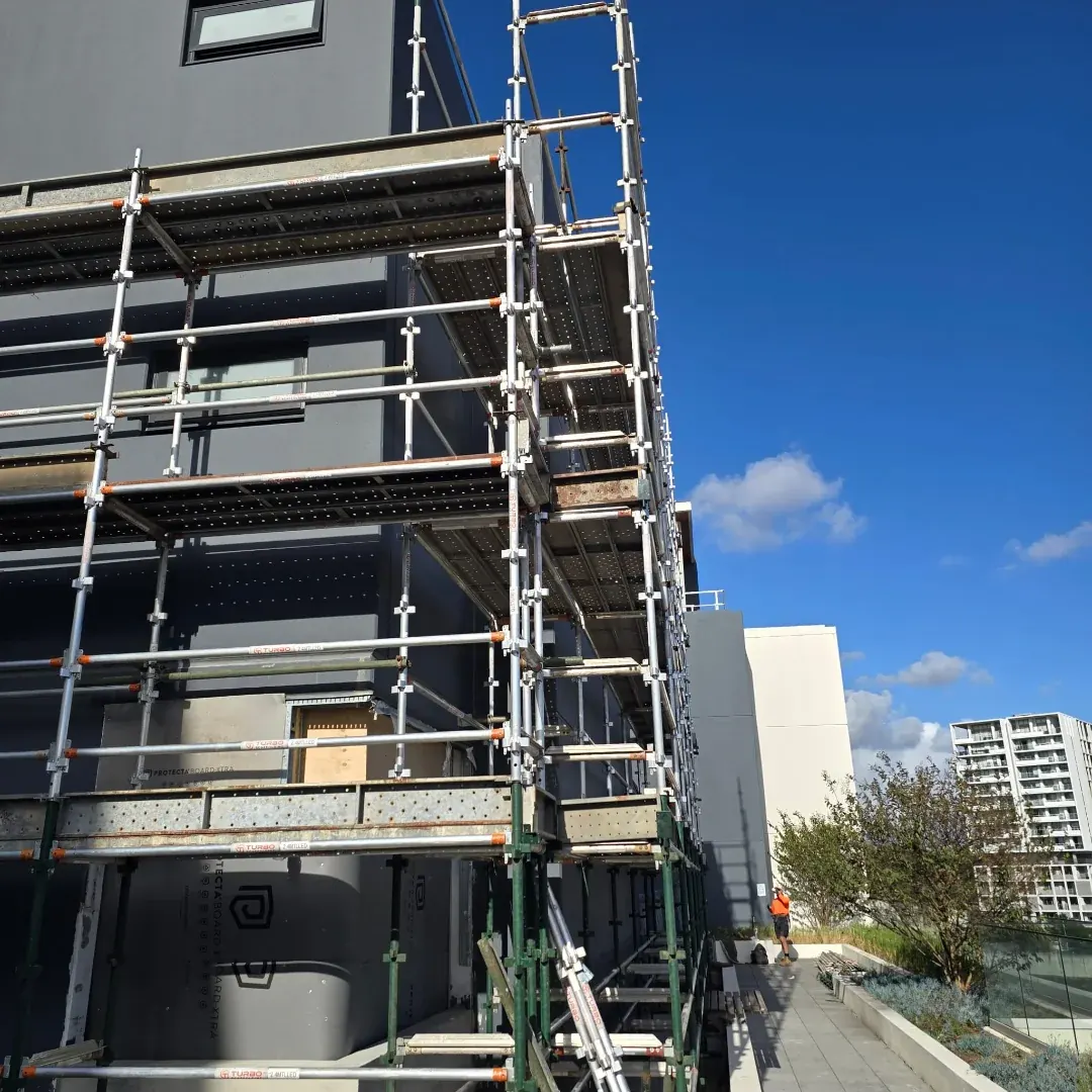 Lidcombe, NSW — For CBS Group · Lightweight aluminium scaffold system