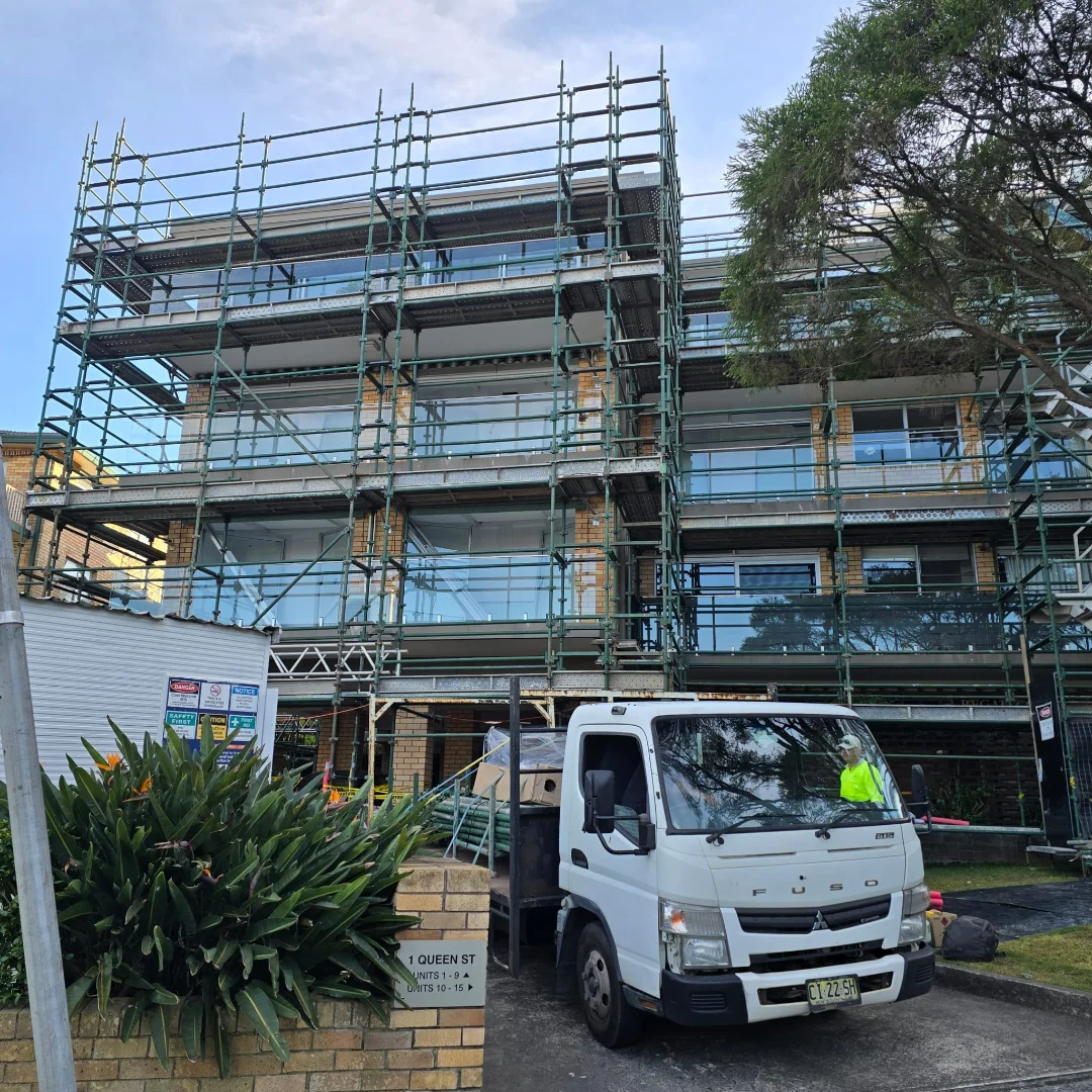Mosman, NSW — Shrink Wrap Encapsulation — Rain doesn't stop the job unless you let it. · Shrink wrap encapsulation & temporary roof system