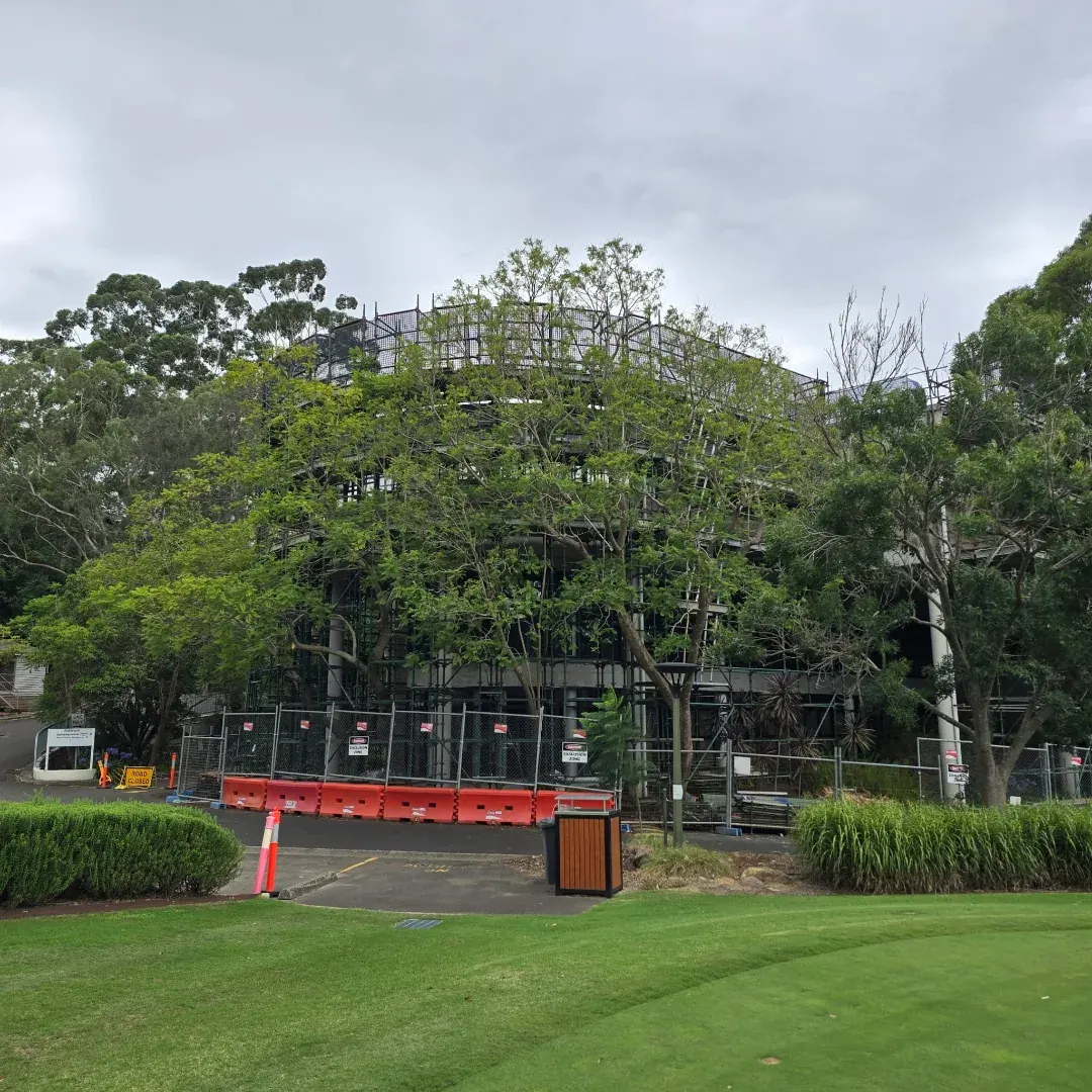 TAFE Ryde — "Engineered. Approved. Delivered." · Engineered scaffold package